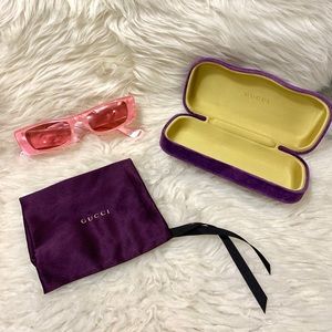 Gucci Fluorescent Pink Sunglasses